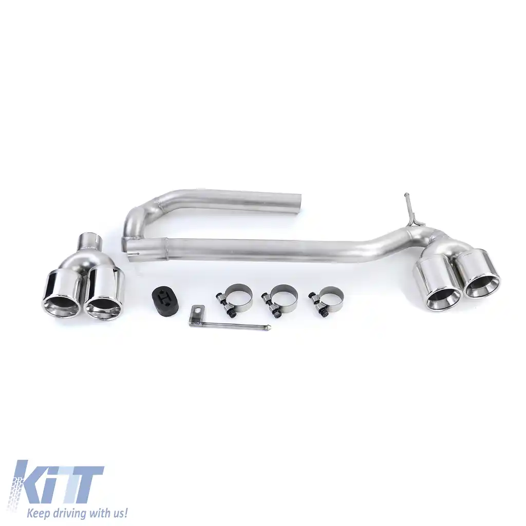 Difuzor spate mat + conversie țeavă de eșapament duplex potrivit pentru BMW F10 F11 520 525 528 530-image-6192464