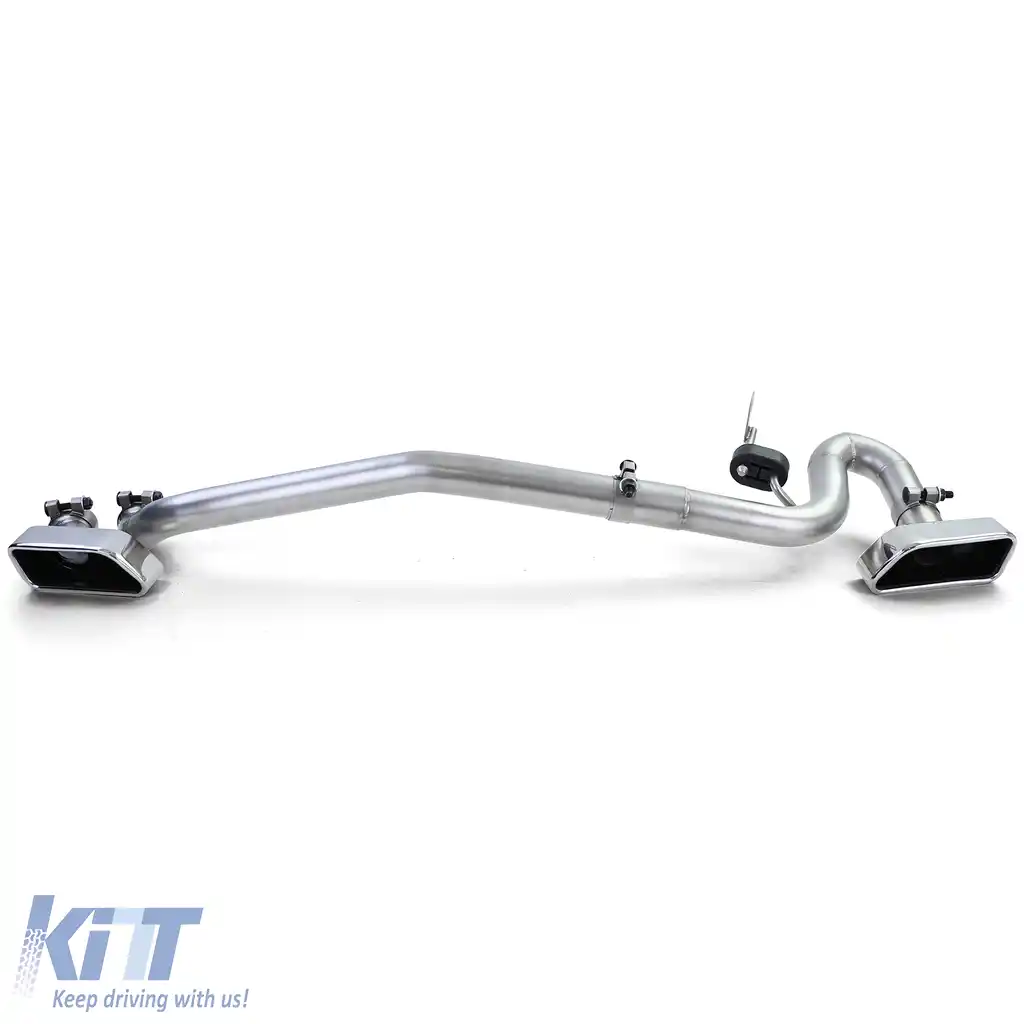 Difuzor spate mat + conversie țeavă de eșapament duplex V8 potrivit pentru BMW F10 F11 520 525 528 530-image-6203772