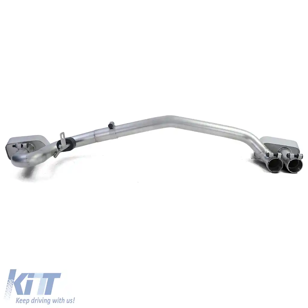 Difuzor spate mat + conversie țeavă de eșapament duplex V8 potrivit pentru BMW F10 F11 520 525 528 530-image-6203773