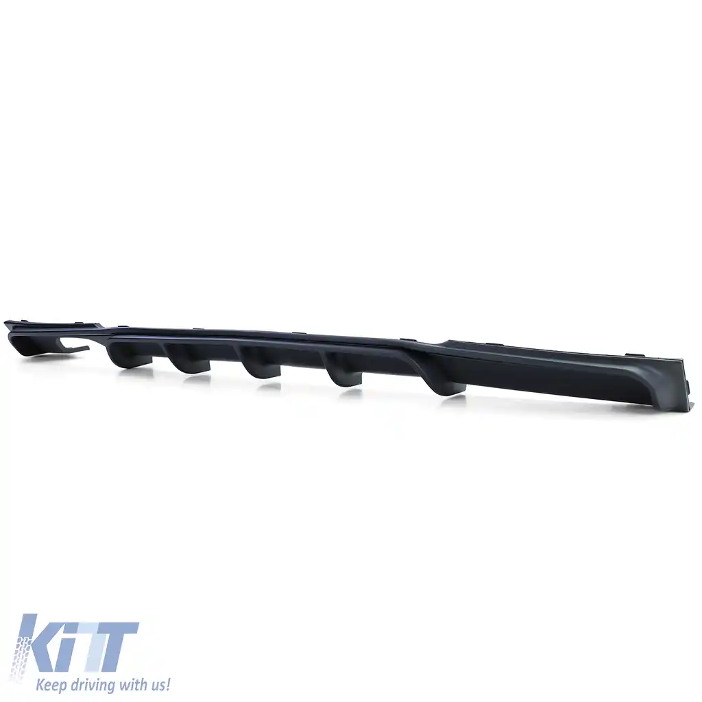 Difuzor spate mat + țeavă de eșapament dublă neagră, potrivit pentru BMW F30 F31 316i 318i 320i-image-6200570