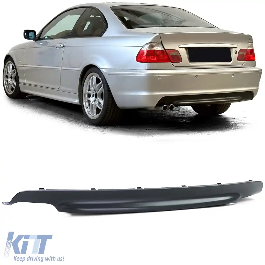 Difuzor spate negru potrivit pentru BMW E46 M-package coupe cabrio sedan touring