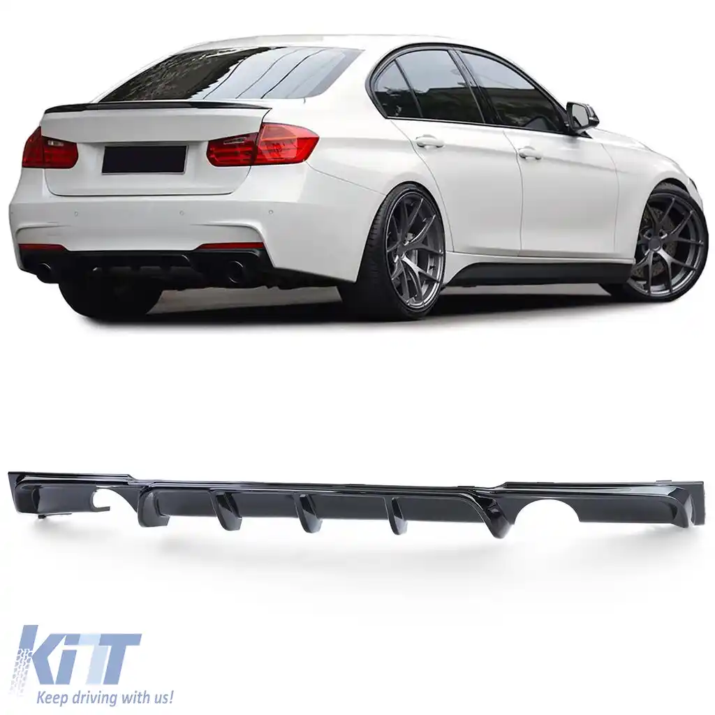 Difuzor spate Performance negru lucios potrivit pentru 3 Seria BMW F30 F31 335i 340i