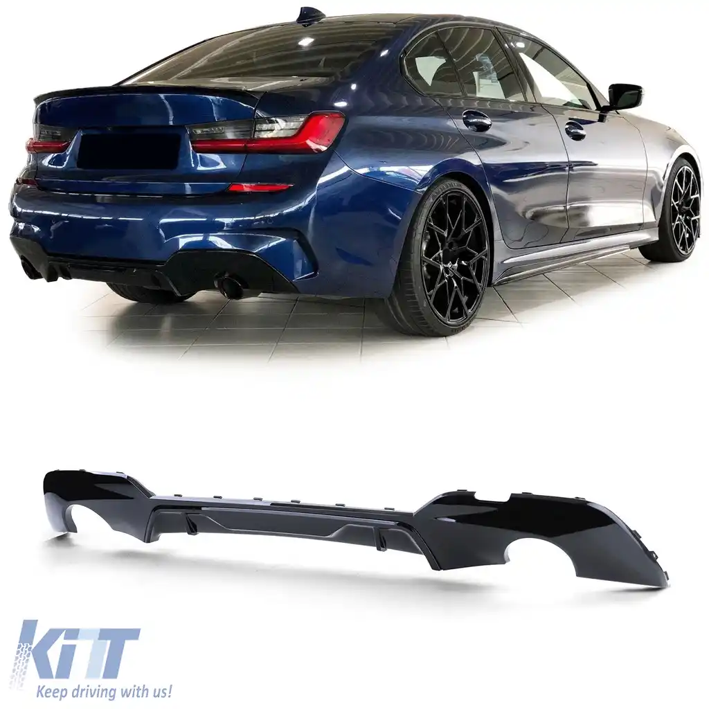 Difuzor spate Performance negru lucios potrivit pentru 3 Seria BMW G20 G21 318 320 330