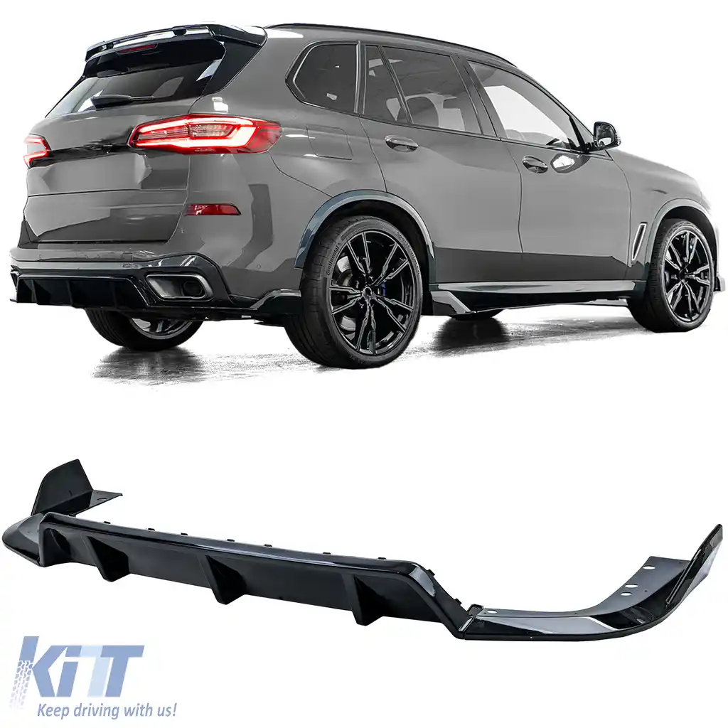 Difuzor spate Performance negru lucios potrivit pentru BMW X5 G05 din 2019