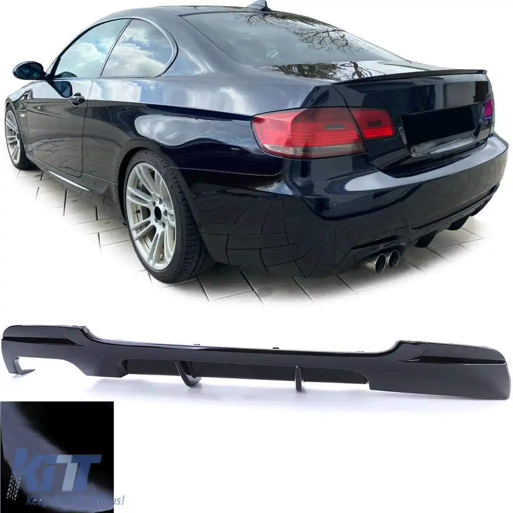 Difuzor spate Performance negru lucios potrivit pentru 3 Seria BMW E92 E93 320 325 330
