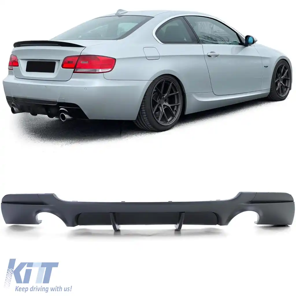 Difuzor spate Performance negru mat, potrivit pentru BMW Seria 3 E92 E93 335i 335d