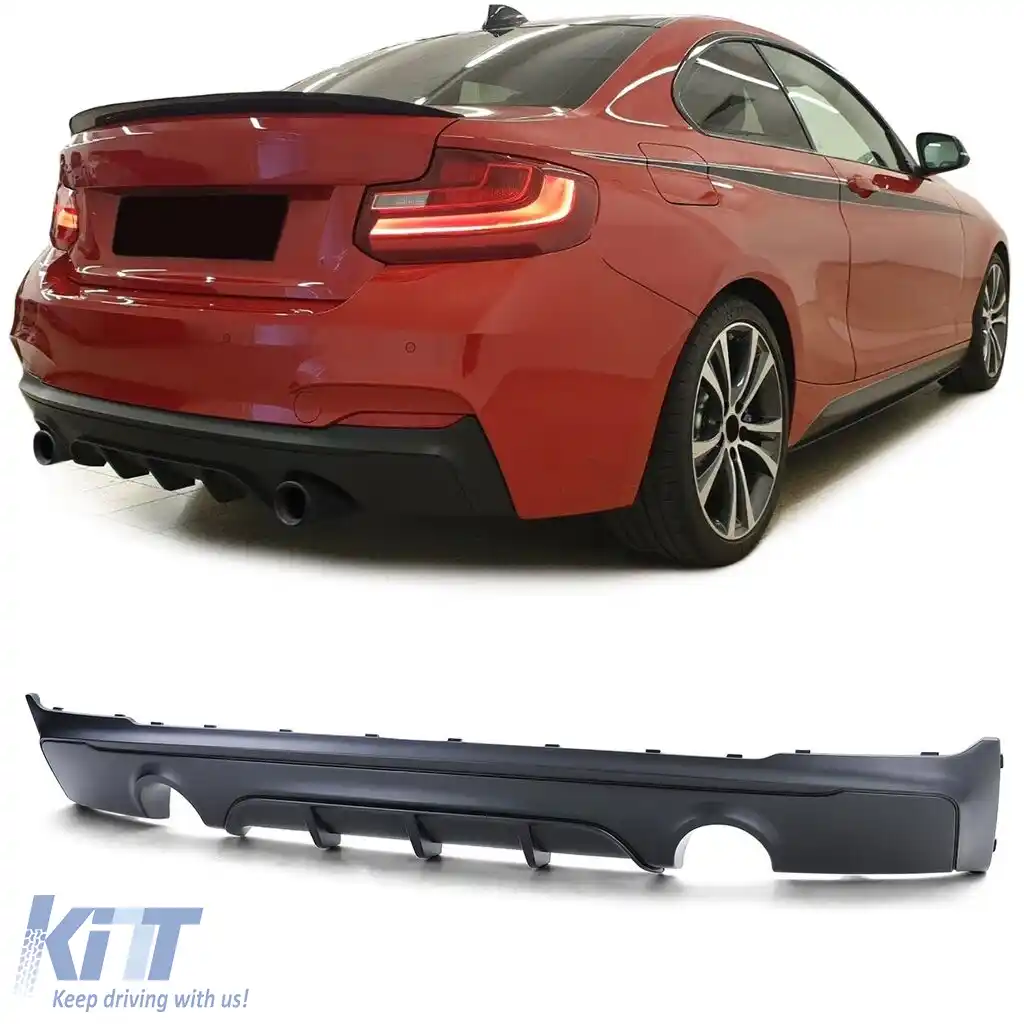 Difuzor spate Performance negru mat, potrivit pentru Seria 2 BMW F22 F23 228i M235i M240i