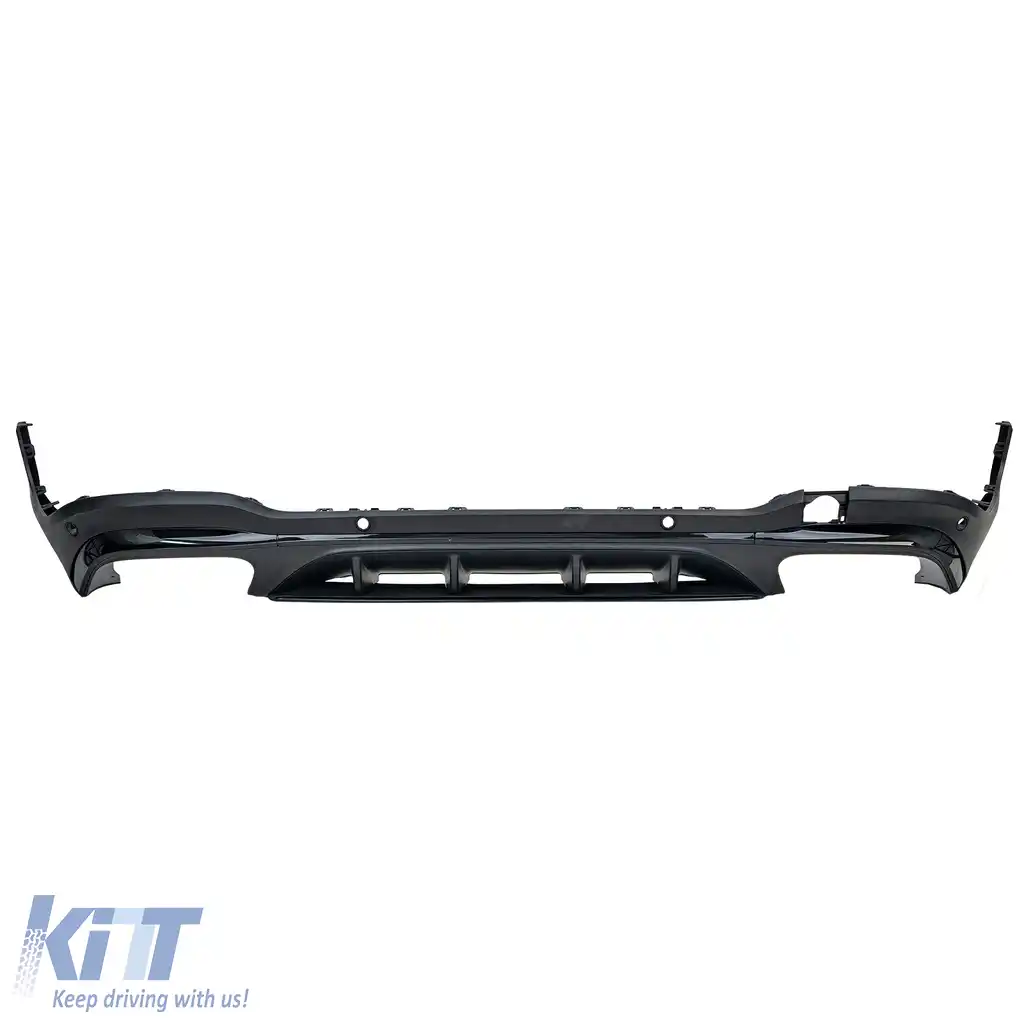 Difuzor spate sport + țevi de eșapament rotunde negre, potrivit pentru Mercedes GLC X253 19-22 facelift-image-6208509