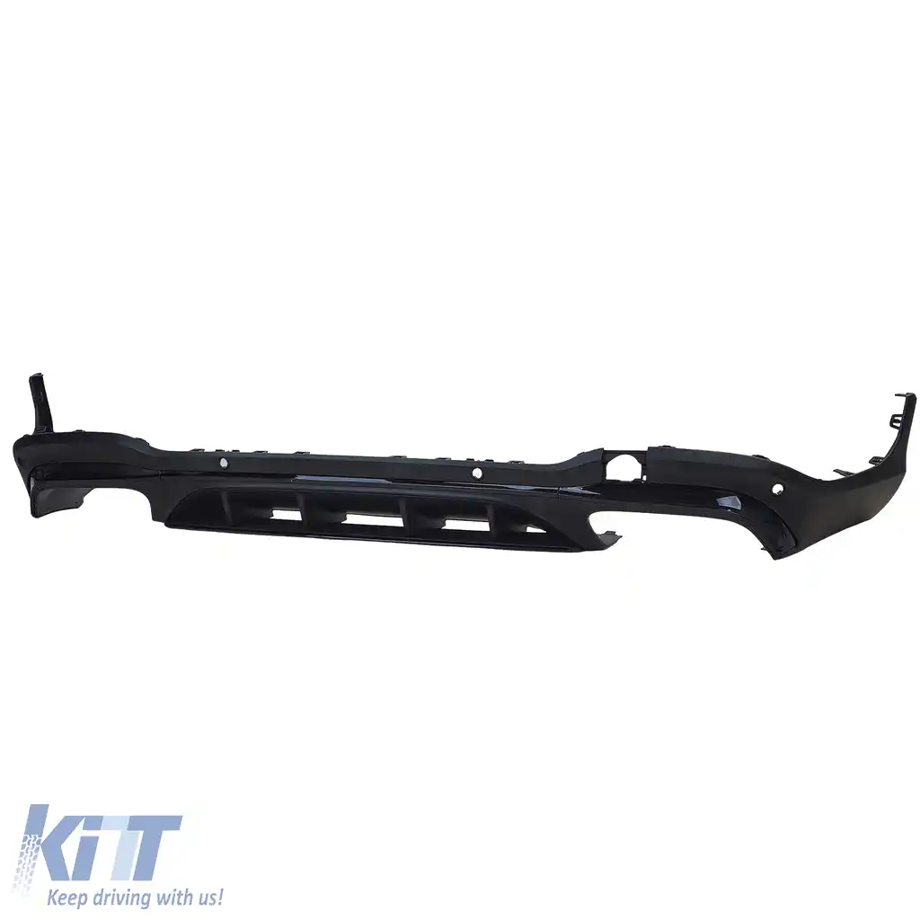 Difuzor spate sport + țevi de eșapament rotunde negre, potrivit pentru Mercedes GLC X253 19-22 facelift-image-6208510