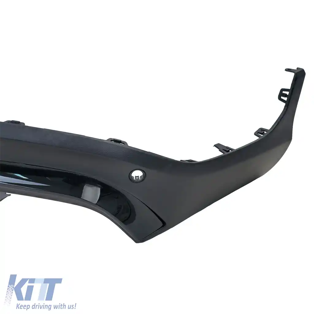 Difuzor spate sport + țevi de eșapament rotunde negre, potrivit pentru Mercedes GLC X253 19-22 facelift-image-6208511