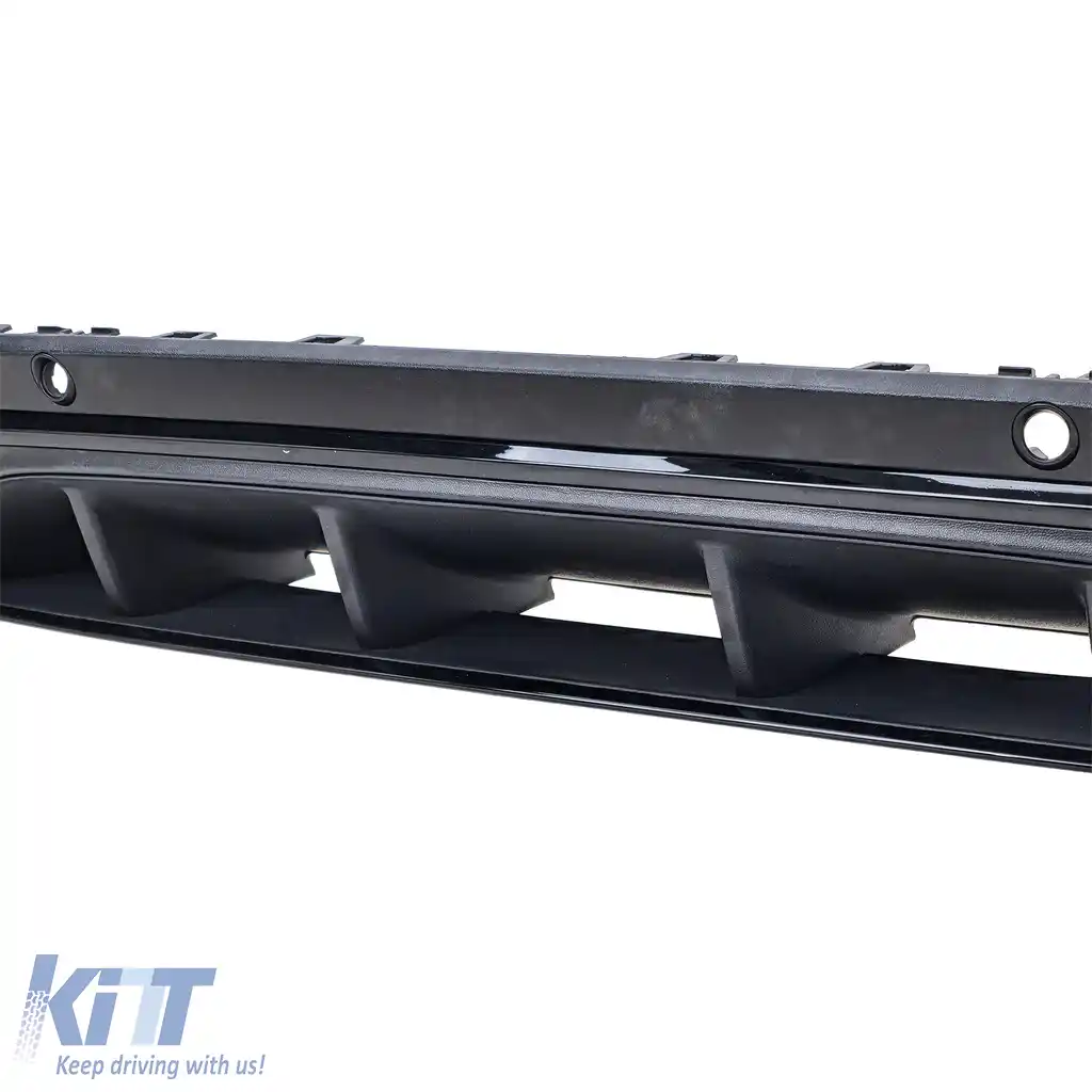 Difuzor spate sport + țevi de eșapament rotunde negre, potrivit pentru Mercedes GLC X253 19-22 facelift-image-6208512