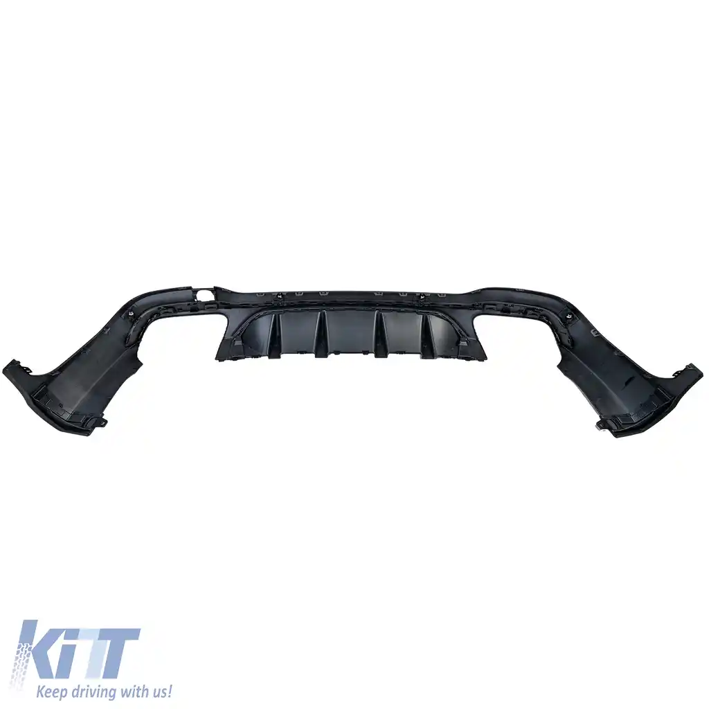 Difuzor spate sport + țevi de eșapament rotunde negre, potrivit pentru Mercedes GLC X253 19-22 facelift-image-6208513