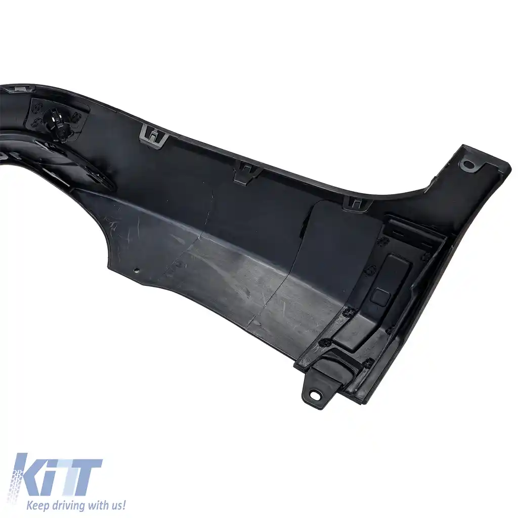 Difuzor spate sport + țevi de eșapament rotunde negre, potrivit pentru Mercedes GLC X253 19-22 facelift-image-6208515