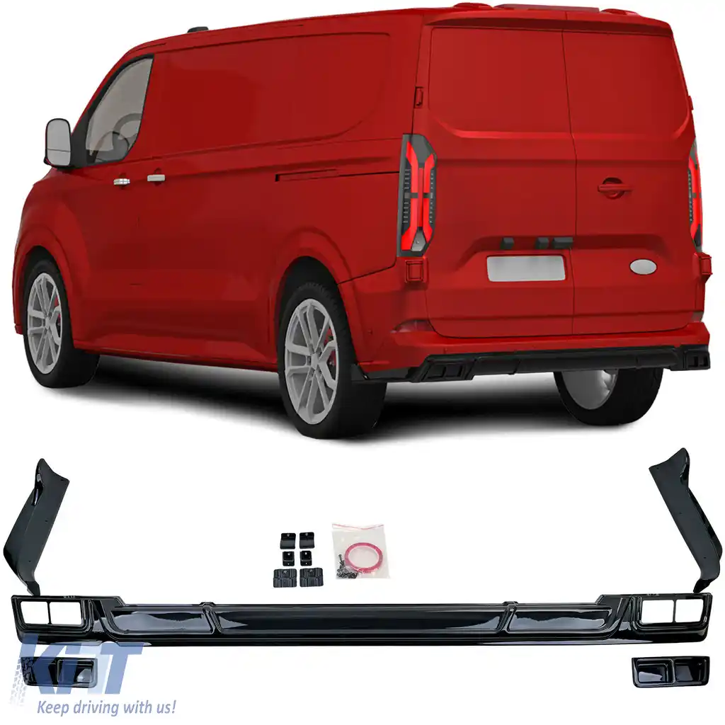 Difuzor spate sport lucios negru, potrivit pentru Ford Tourneo Transit Custom din 2023