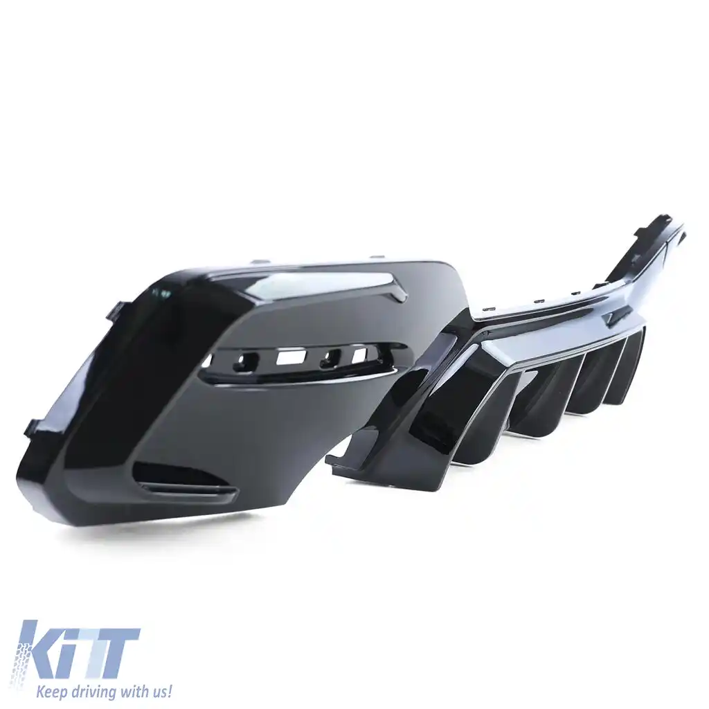 Difuzor spate sport lucios negru, potrivit pentru BMW Seria 1 F20 F21 15-19 LCI M135 M140-image-6197182
