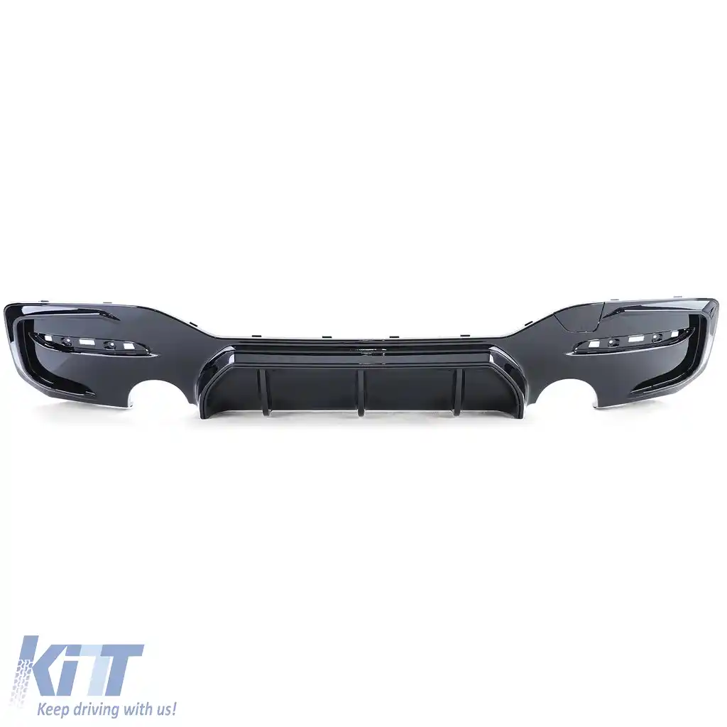 Difuzor spate sport lucios negru, potrivit pentru BMW Seria 1 F20 F21 15-19 LCI M135 M140-image-6197183
