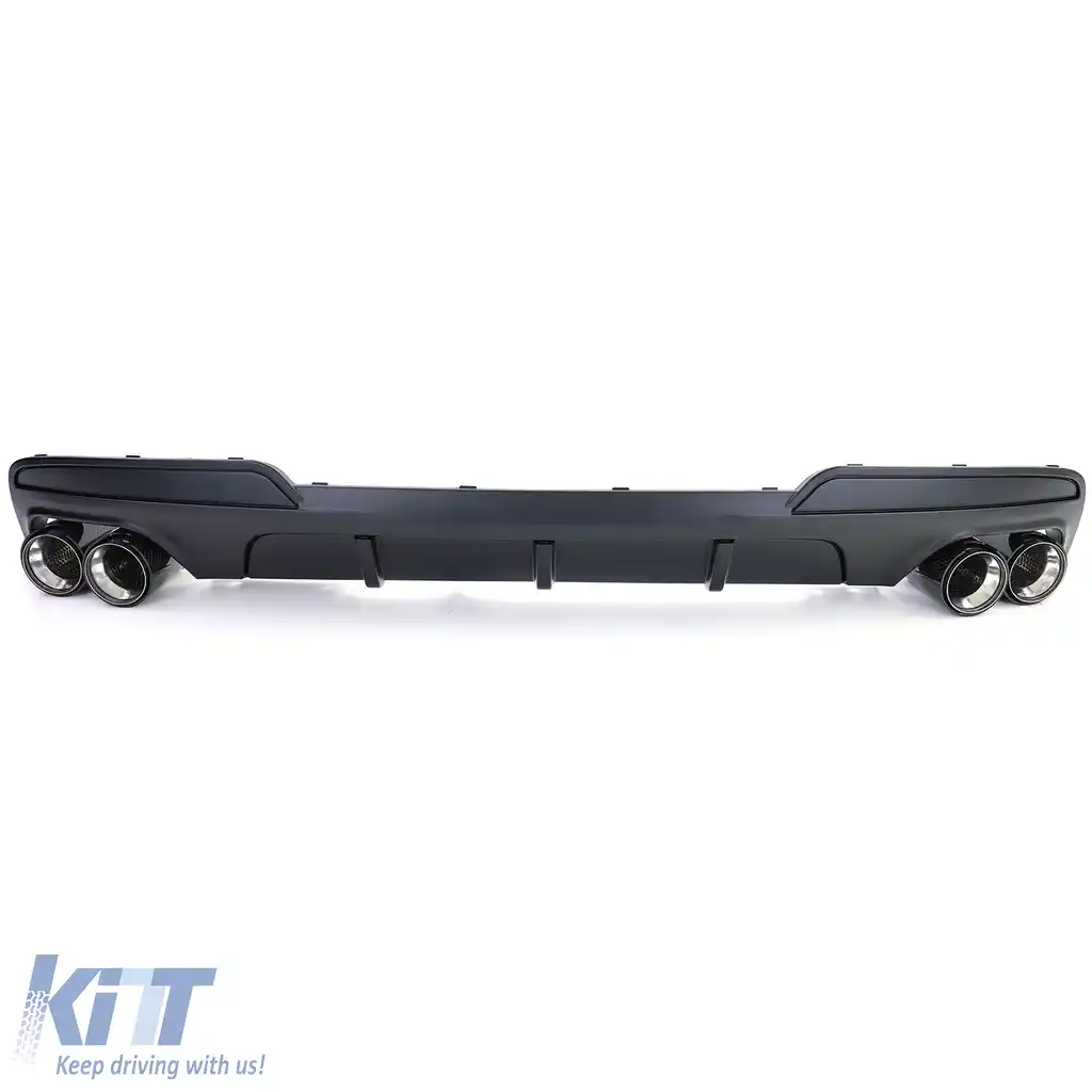 Difuzor spate sport mat + 4 ieșiri de evacuare din carbon real, potrivit pentru BMW F10 F11 535-image-6195037