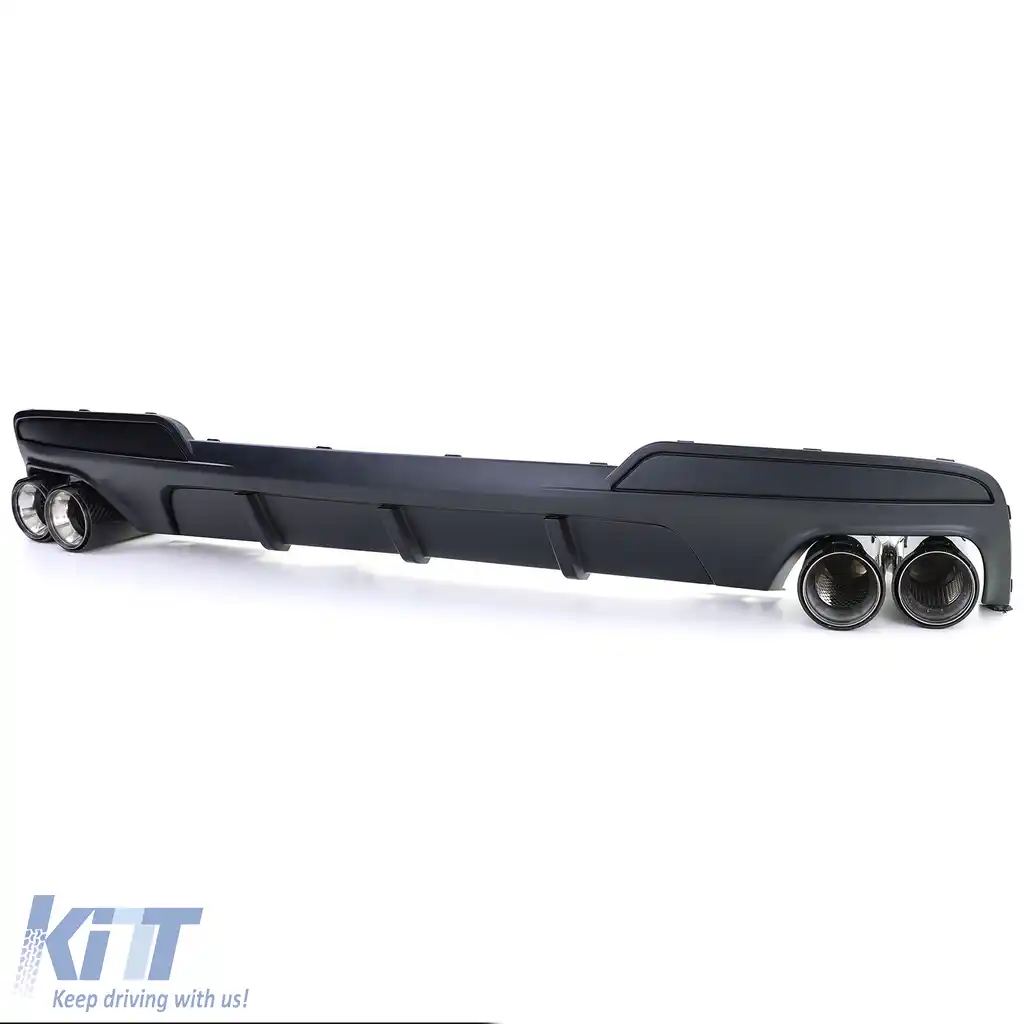 Difuzor spate sport mat + 4 ieșiri de evacuare din carbon real, potrivit pentru BMW F10 F11 535-image-6195039