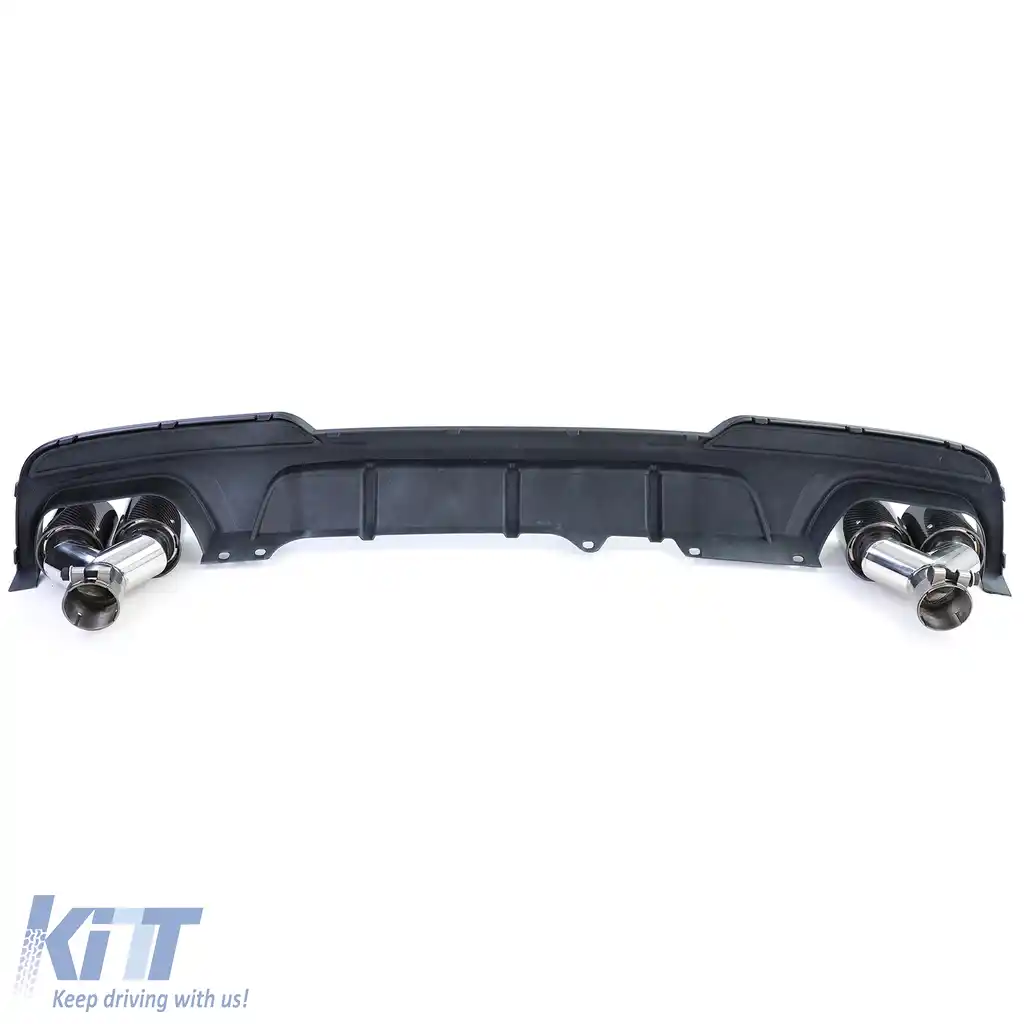 Difuzor spate sport mat + 4 ieșiri de evacuare din carbon real, potrivit pentru BMW F10 F11 535-image-6195046