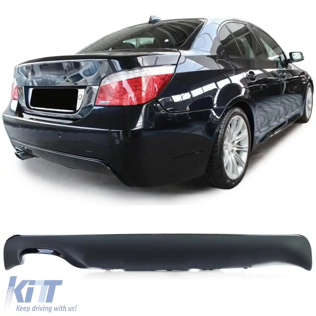 Difuzor spate sport Performance negru lucios potrivit pentru BMW Seria 5 E60 E61 03-10