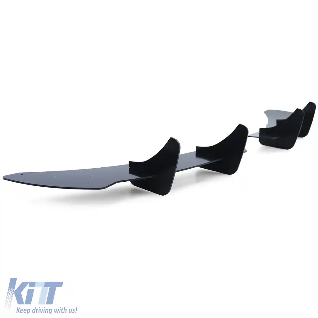 Difuzor spate sport splitter negru lucios, potrivit pentru VW Golf 6 R20 08-13-image-6193363