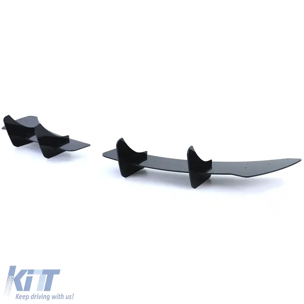 Difuzor spate sport splitter negru lucios, potrivit pentru VW Golf 6 R20 08-13-image-6193364