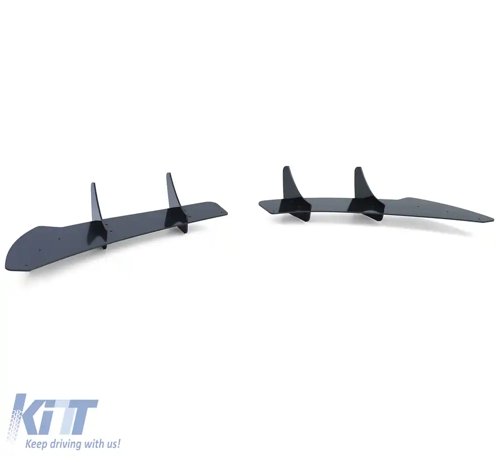 Difuzor spate sport splitter negru lucios, potrivit pentru VW Golf 6 R20 08-13-image-6193365