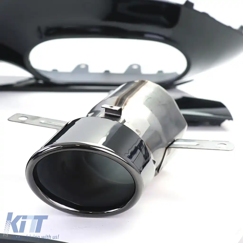 Difuzor spate Sport Tip 2 cu tevi de evacuare negre, potrivit pentru Mercedes A-Class W177 din 18-image-6326479