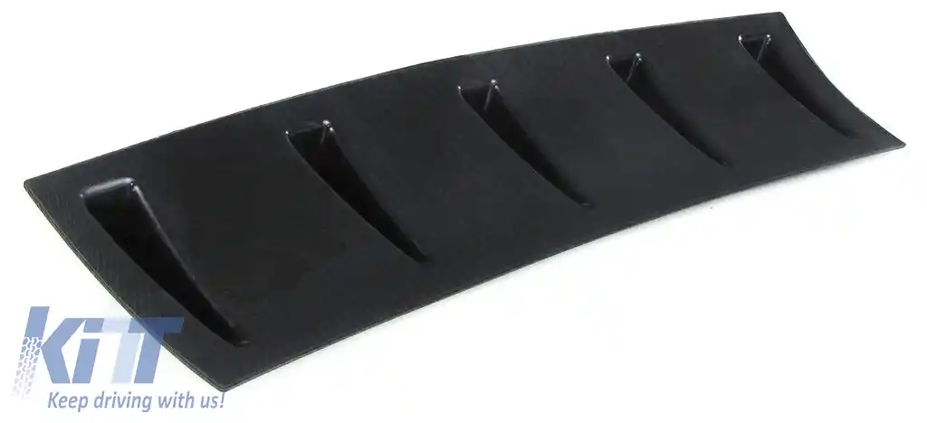 Difuzor spate universal pentru bara spate cu 5 aripioare aspect carbon-image-6196139