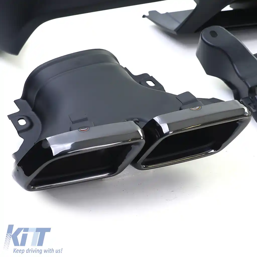 Difuzor spate versiune sport cu țevi de eșapament negre, potrivit pentru Mercedes GLC X253-image-6206173