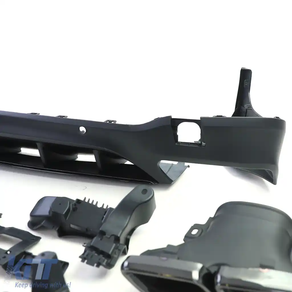 Difuzor spate versiune sport cu țevi de eșapament negre, potrivit pentru Mercedes GLC X253-image-6206176