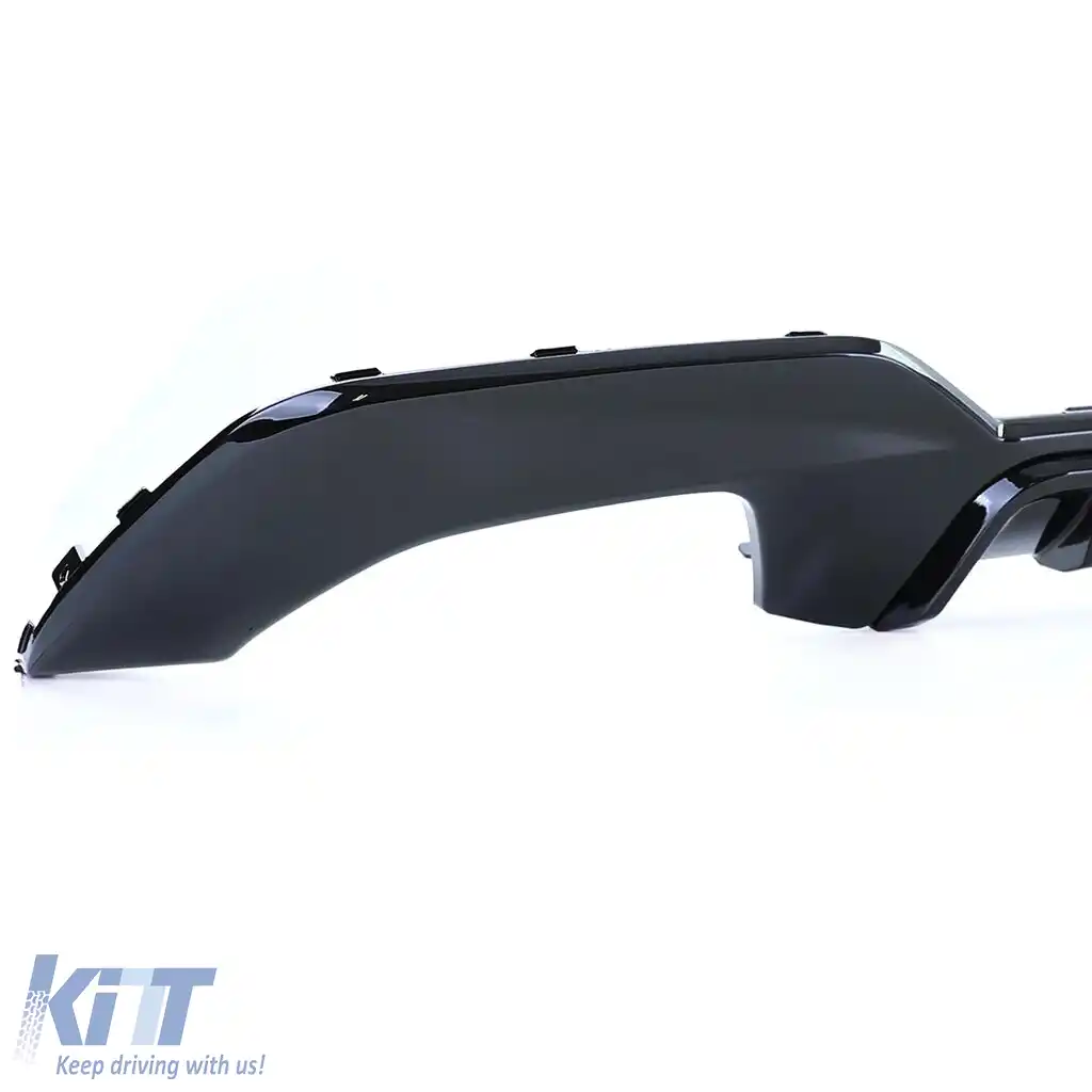Difuzor sport spate lucios + țevi de eșapament 340 look potrivit pentru BMW Seria 3 G20 G21 320 330-image-6198842