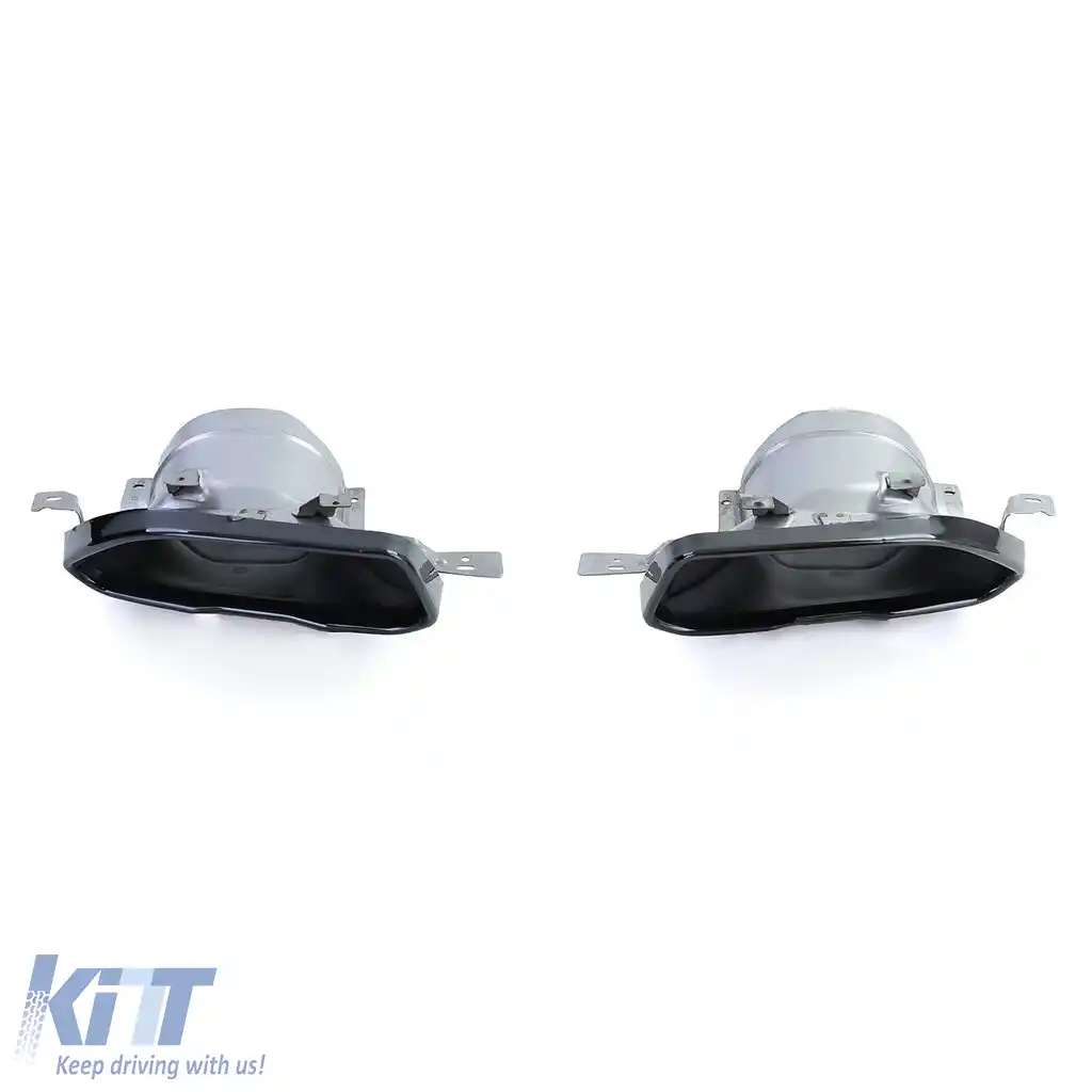 Difuzor sport spate lucios + țevi de eșapament 440 look potrivit pentru BMW Seria 4 G22 G23 420 430-image-6207339