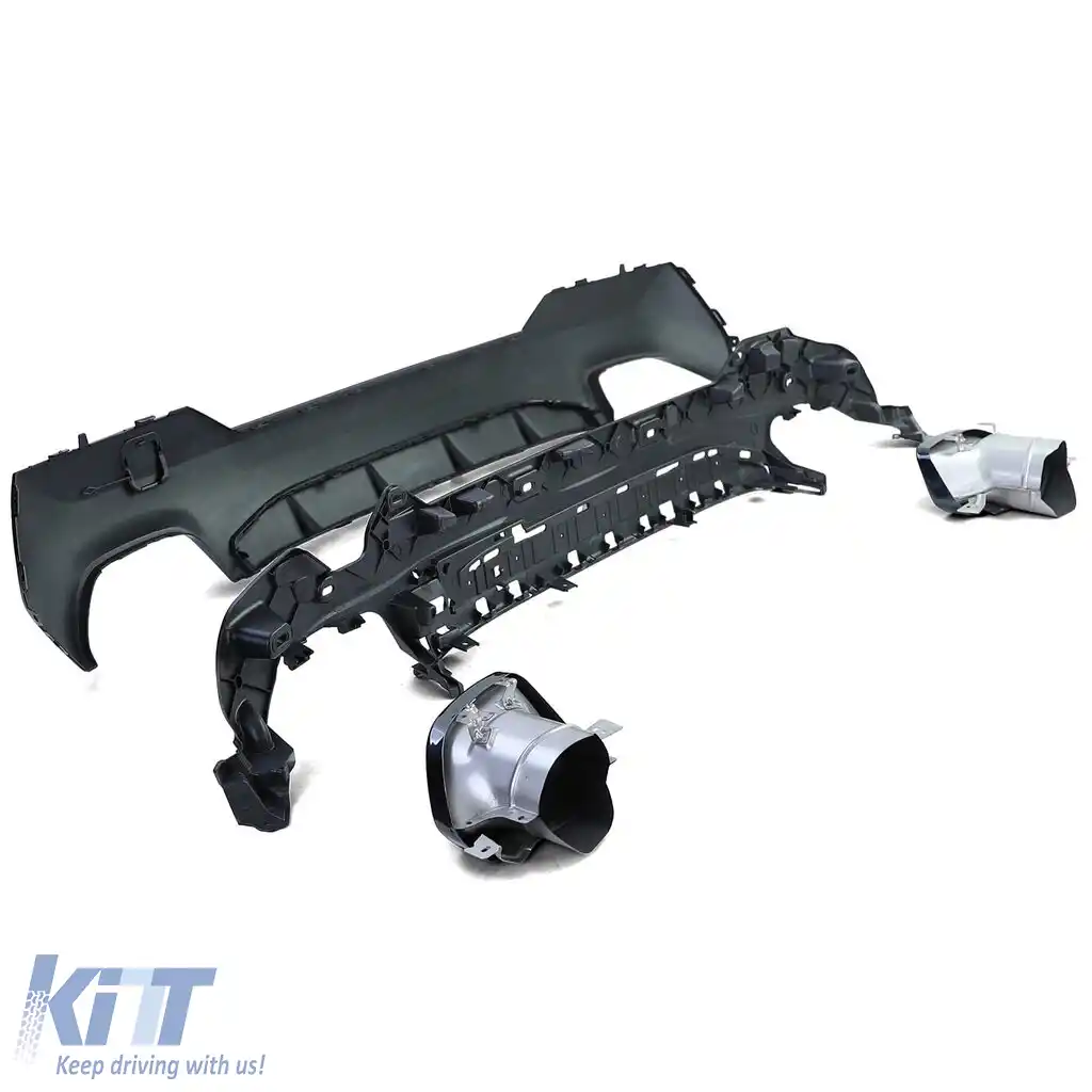 Difuzor sport spate lucios + țevi de eșapament 440 look potrivit pentru BMW Seria 4 G22 G23 420 430-image-6207341