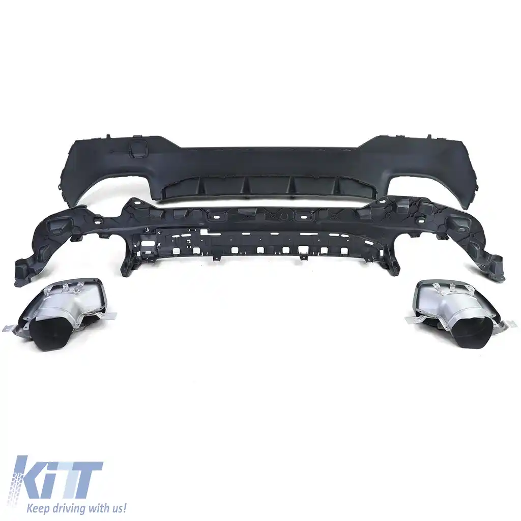 Difuzor sport spate lucios + țevi de eșapament 440 look potrivit pentru BMW Seria 4 G22 G23 420 430-image-6207342