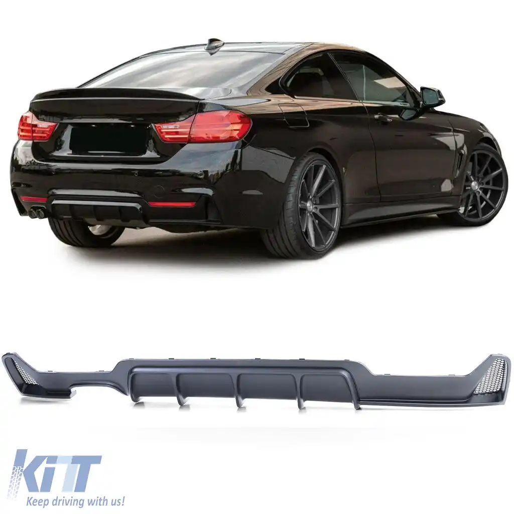 Difuzor sport spate mat negru potrivit pentru BMW Seria 4 F32 F33 F36 425 428 430