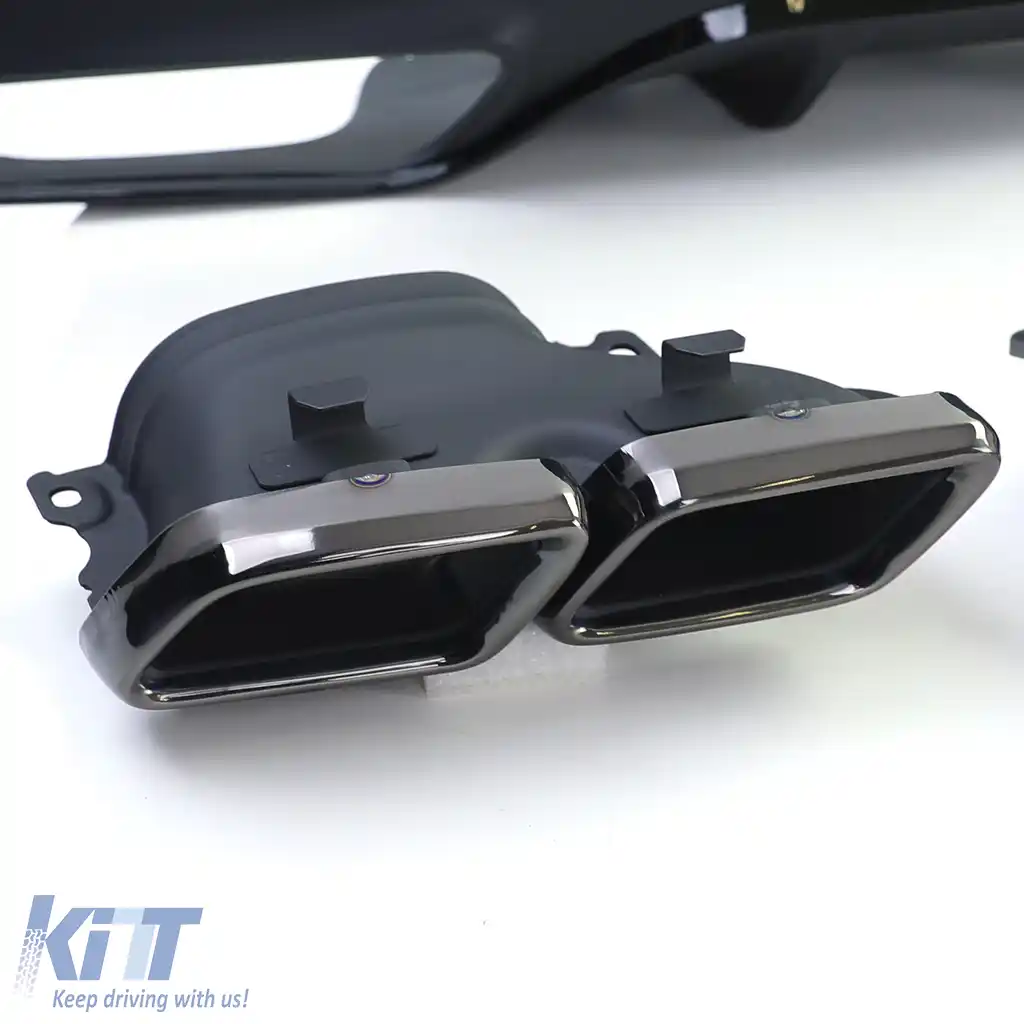 Difuzor sport spate + tevi de evacuare duble negre, potrivit pentru Mercedes GLE Coupe C292-image-6201077
