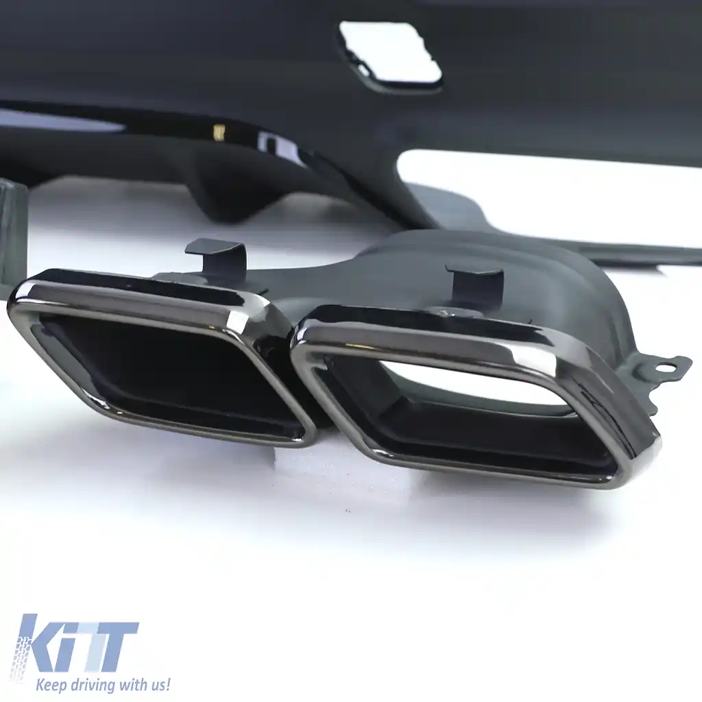 Difuzor sport spate + tevi de evacuare duble negre, potrivit pentru Mercedes GLE Coupe C292-image-6201078