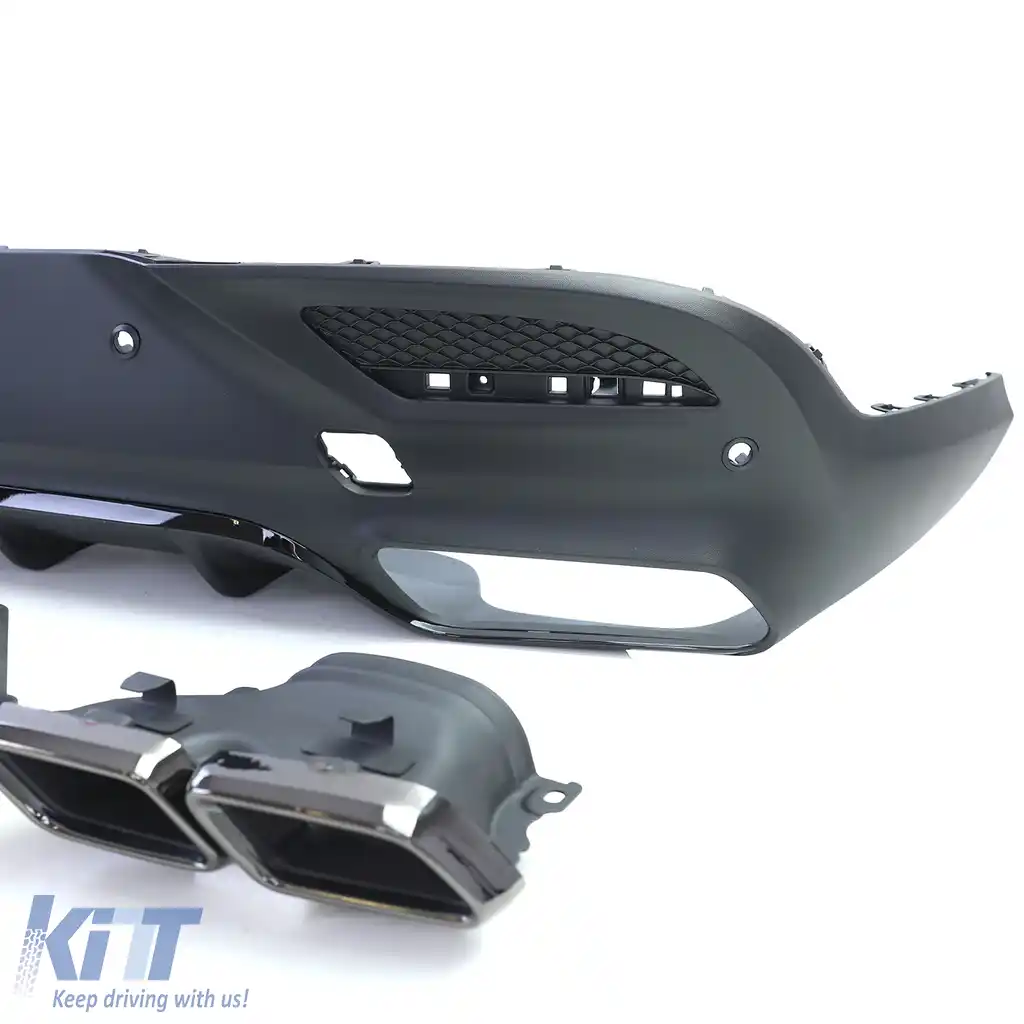 Difuzor sport spate + tevi de evacuare duble negre, potrivit pentru Mercedes GLE Coupe C292-image-6201080