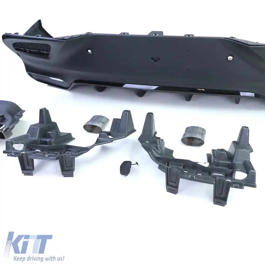 Difuzor sport spate + tevi de evacuare duble negre, potrivit pentru Mercedes GLE Coupe C292-image-6201082