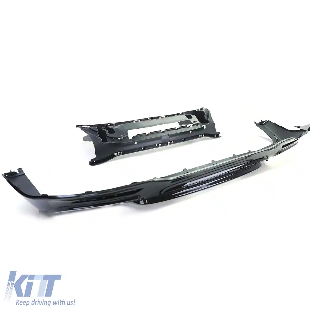 Difuzor sportiv spate cu țevi de eșapament negre duble, potrivit pentru Mercedes S-Class W222 17-20-image-6191392