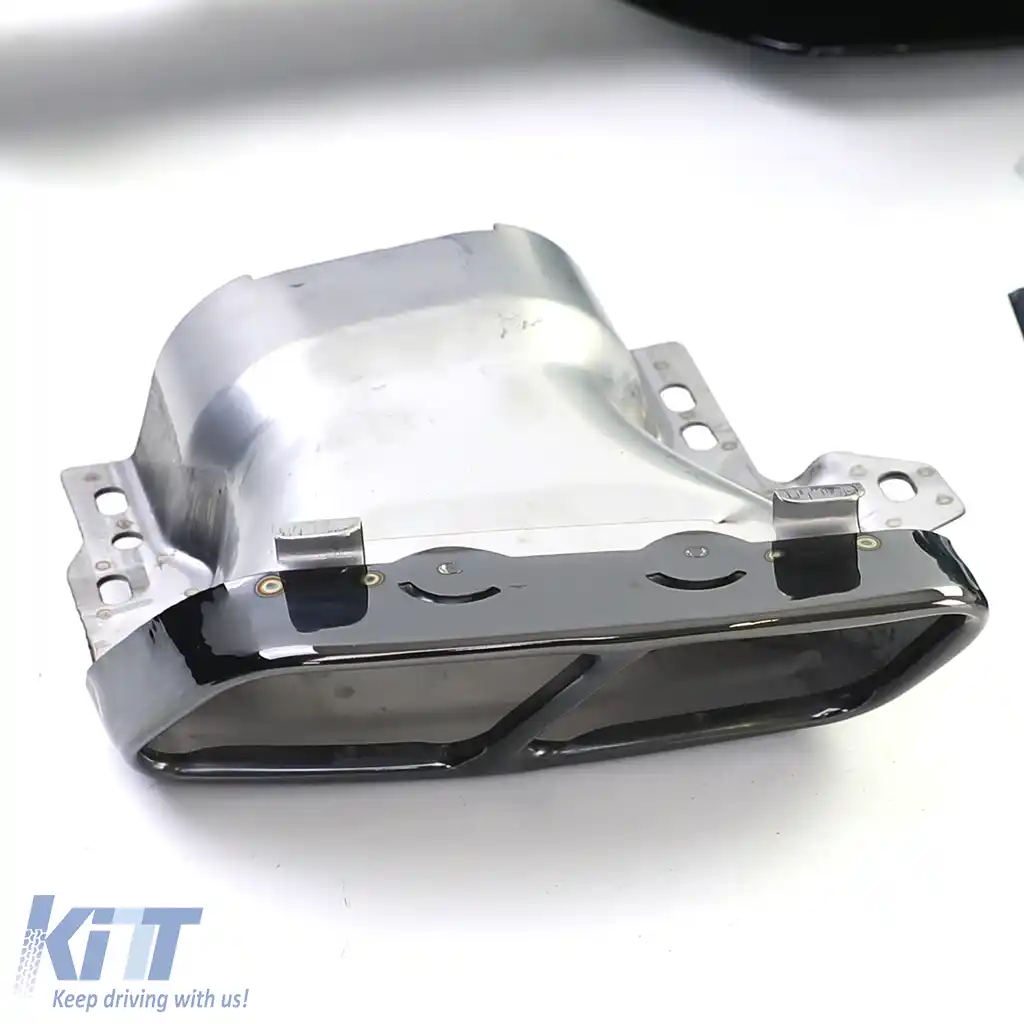 Difuzor sportiv spate cu țevi de eșapament negre, potrivit pentru Mercedes A-Class W176 din 15-image-6200127