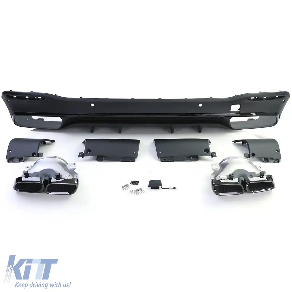 Difuzor sportiv spate cu țevi de eșapament negre, potrivit pentru Mercedes GLE V167 din 18-image-6257581