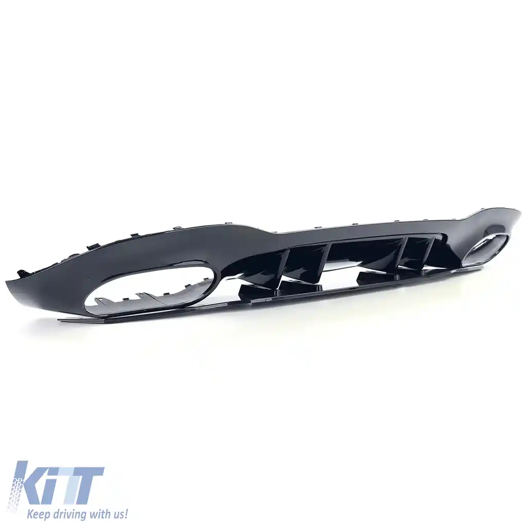 Difuzor sportiv spate cu țevi de eșapament negre, potrivit pentru Mercedes A Class V177 19-25-image-6259224