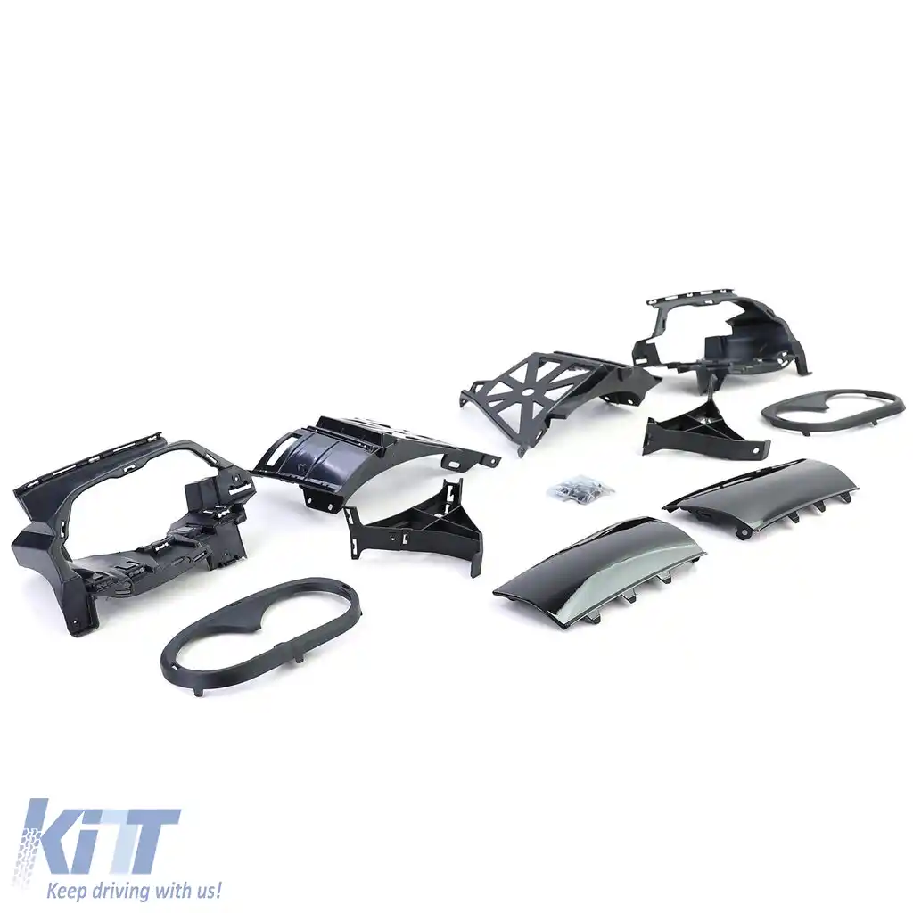 Difuzor sportiv spate cu țevi de eșapament negre, potrivit pentru Mercedes A Class V177 19-25-image-6259226