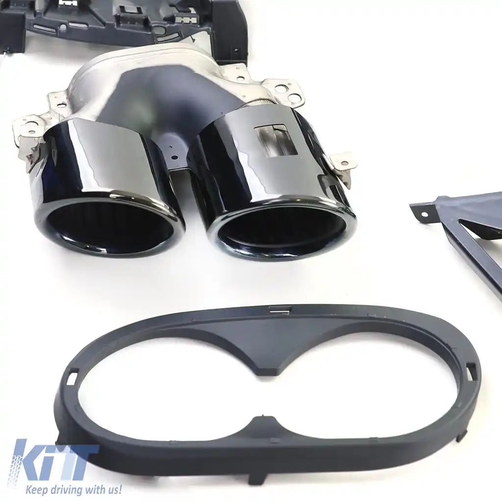 Difuzor sportiv spate cu țevi de eșapament negre, potrivit pentru Mercedes A Class V177 19-25-image-6259229