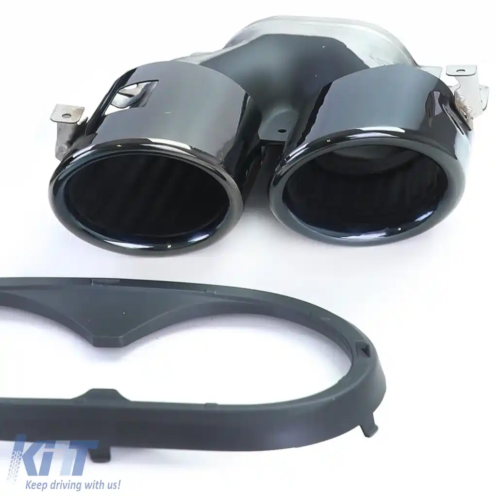 Difuzor sportiv spate cu țevi de eșapament negre, potrivit pentru Mercedes A Class V177 19-25-image-6259230