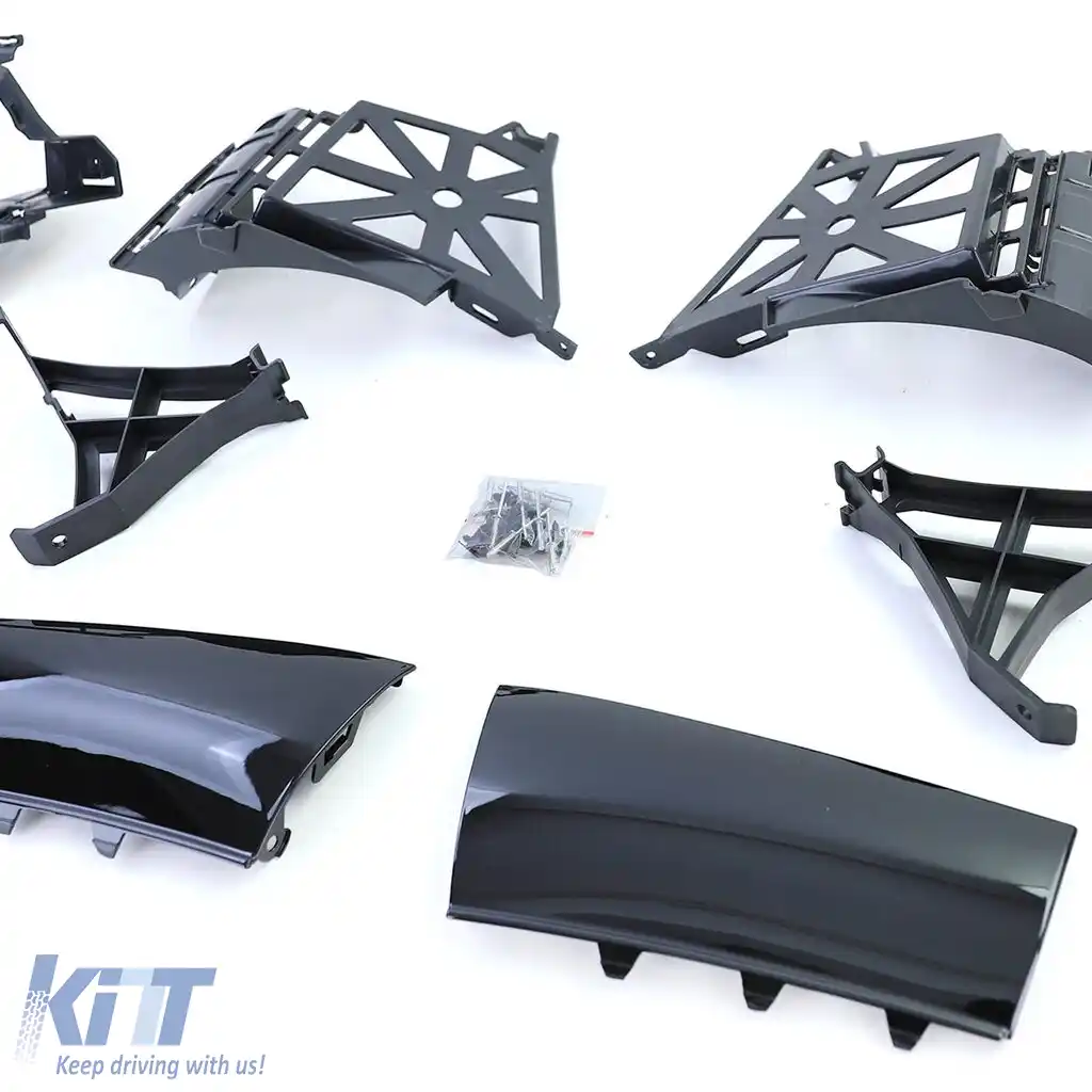 Difuzor sportiv spate cu țevi de eșapament negre, potrivit pentru Mercedes A Class V177 19-25-image-6259231