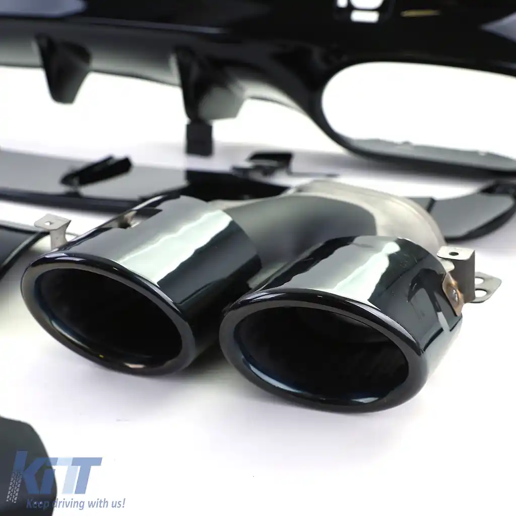 Difuzor sportiv spate cu tevi de eșapament negre, potrivit pentru Mercedes CLA C118 X118-image-6201472