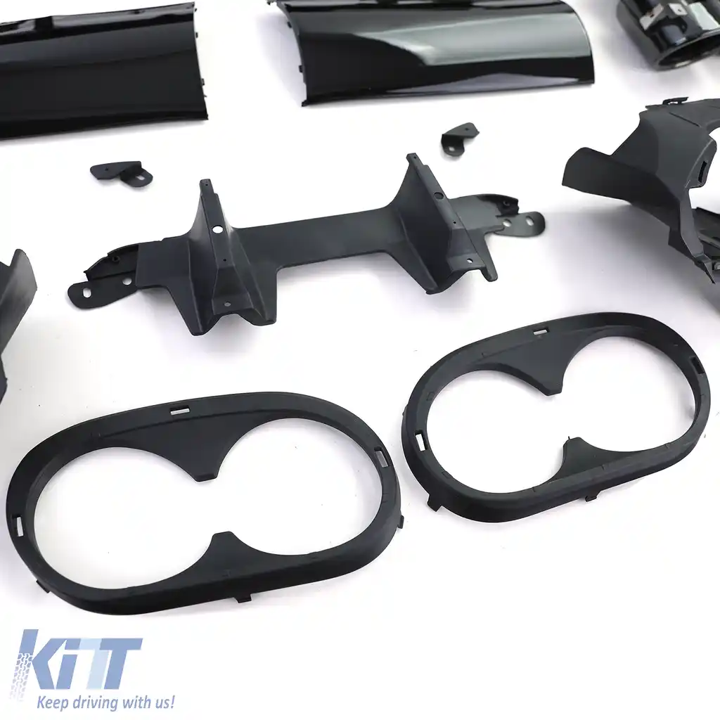 Difuzor sportiv spate cu tevi de eșapament negre, potrivit pentru Mercedes CLA C118 X118-image-6201475